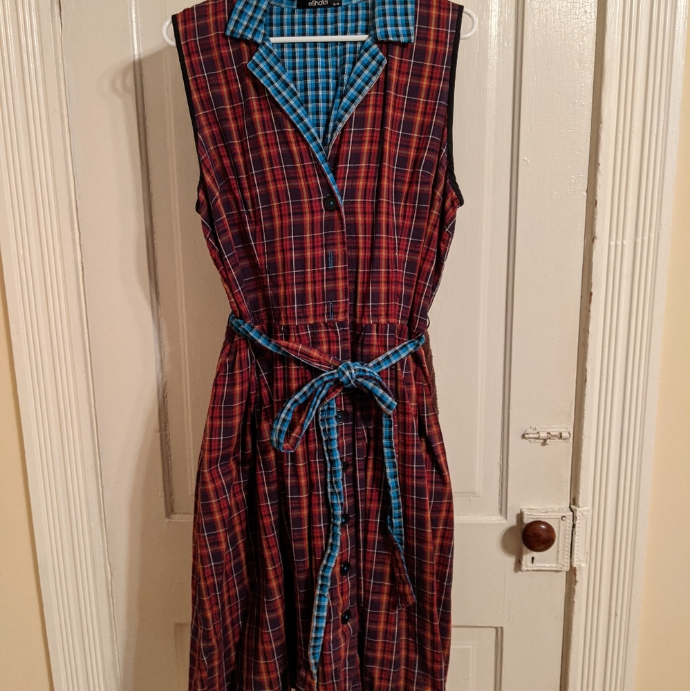 Eshakti reversible button up dress